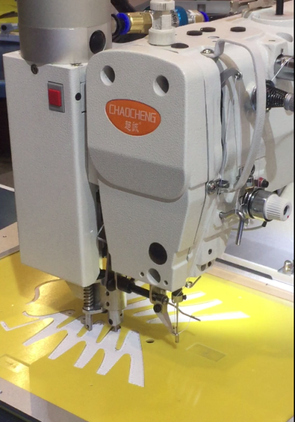 Automatic hole punching sewing machine