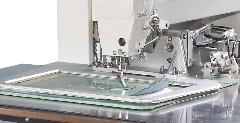 automatically feeding programmable sewing equipment