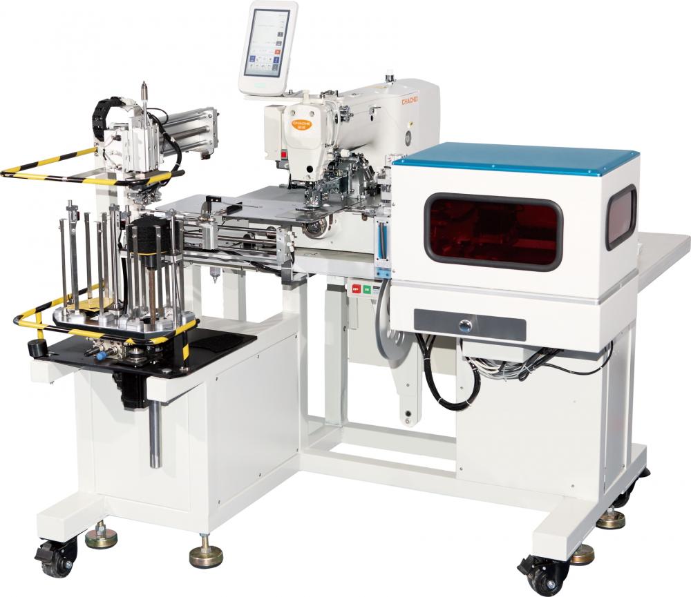 Industrial automated sewing machine