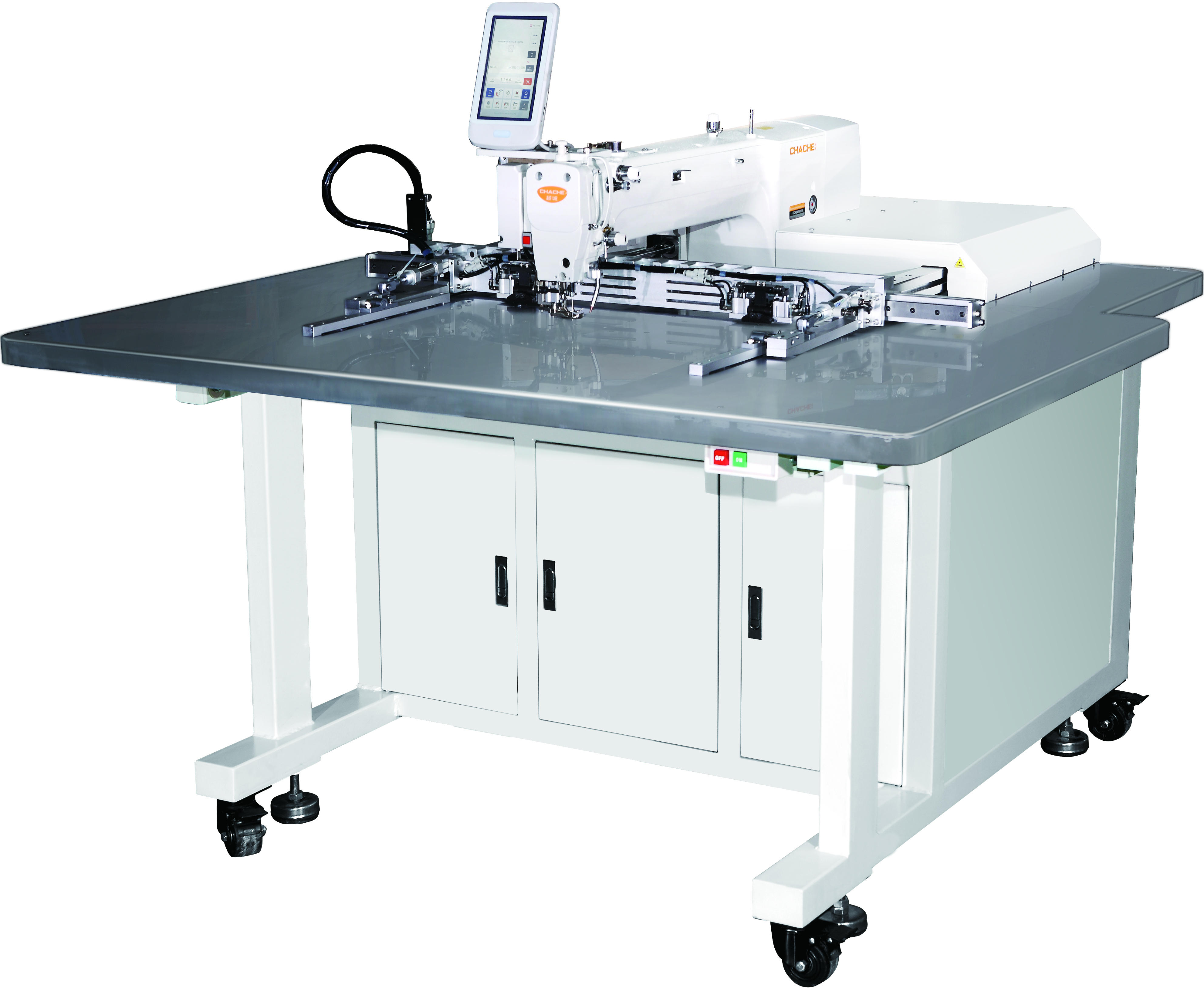 Automatic Dual color Sewing Machine with double needles